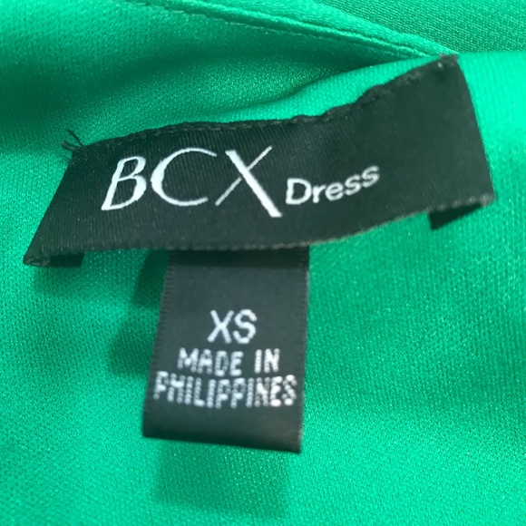 BCX XS Green sleeveless dress with belt - Picture 6 of 8